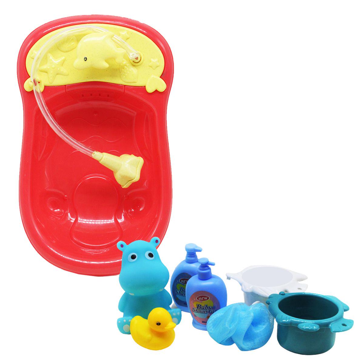 Игровой набор Бегемотик в ванне Красный (205795)