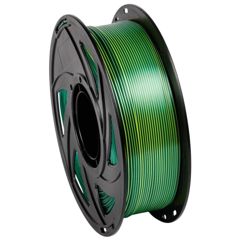 Пластик UA3D PLA Silk Dual Color 1,75 мм 1 кг Желтый/Зеленый (UA3D422-YellowGreen)