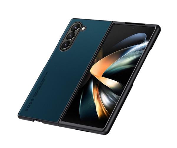 Шкіряний чохол - накладка CODE Tactile Experience для Samsung Galaxy Fold6 Зелений