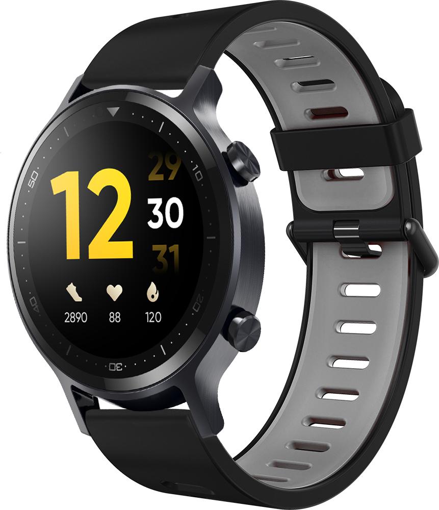 Ремешок Traf для Realme Watch S Black/Grey (28931) - фото 1 Ремешок Traf для Realme Watch S Black/Grey (28931) - фото 1