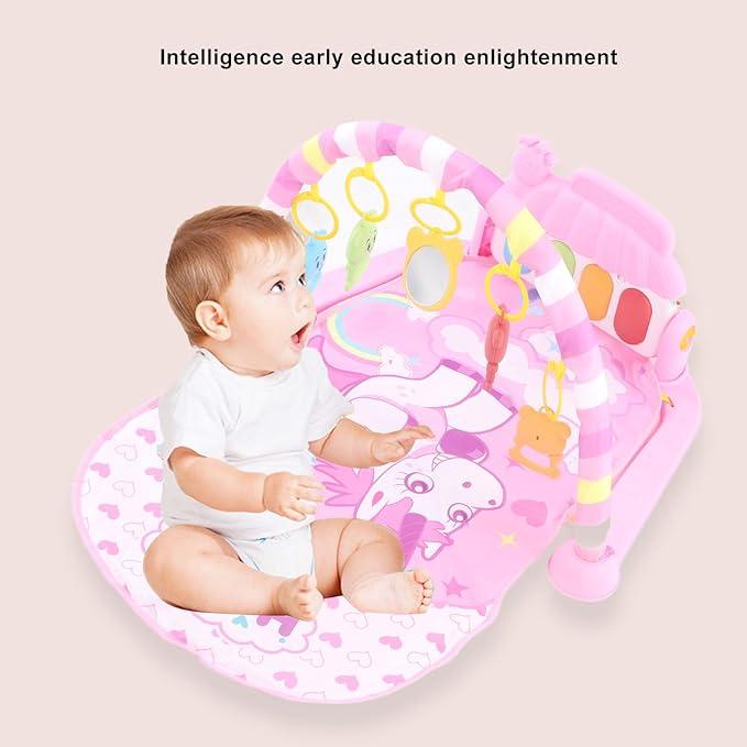 Коврик развивающий детский с пианино 69х48х44 см Розовый - фото 2 Коврик развивающий детский с пианино 69х48х44 см Розовый - фото 2