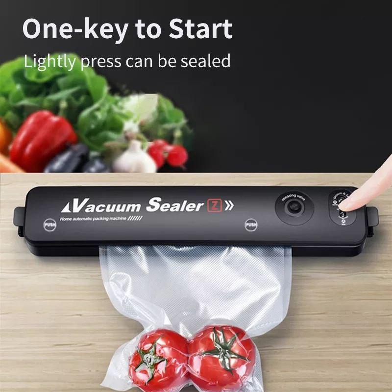 Вакуумний пакувальник для продуктів харчування Vacuum Sealer 10 пакетів Чорний (10567662) - фото 6