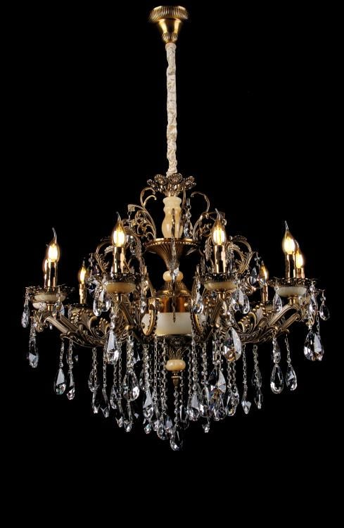 Люстра свеча Ray L05235/10+2 GAB (IR007091)