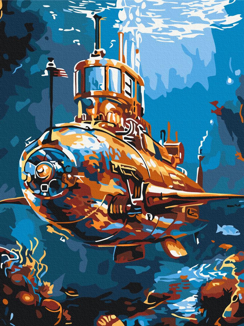 Картина за номерами Brushme Парова субмарина 30x40 см (3112790822)