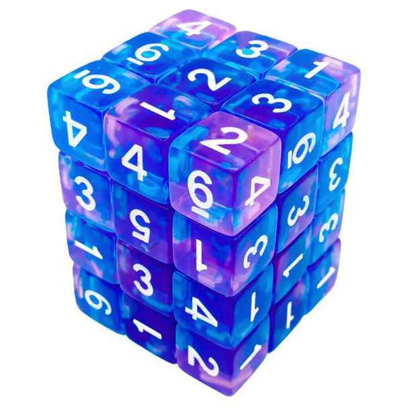 Кубики игральные Green Stuff World D6 36 шт. Blue Marble (2659)