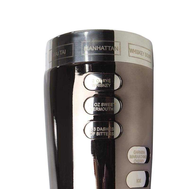 Шейкер для коктейлей Lesko FS7263 из нержавеющей стали 600 мл Black (2662091744) - фото 2 Шейкер для коктейлей Lesko FS7263 из нержавеющей стали 600 мл Black (2662091744) - фото 2