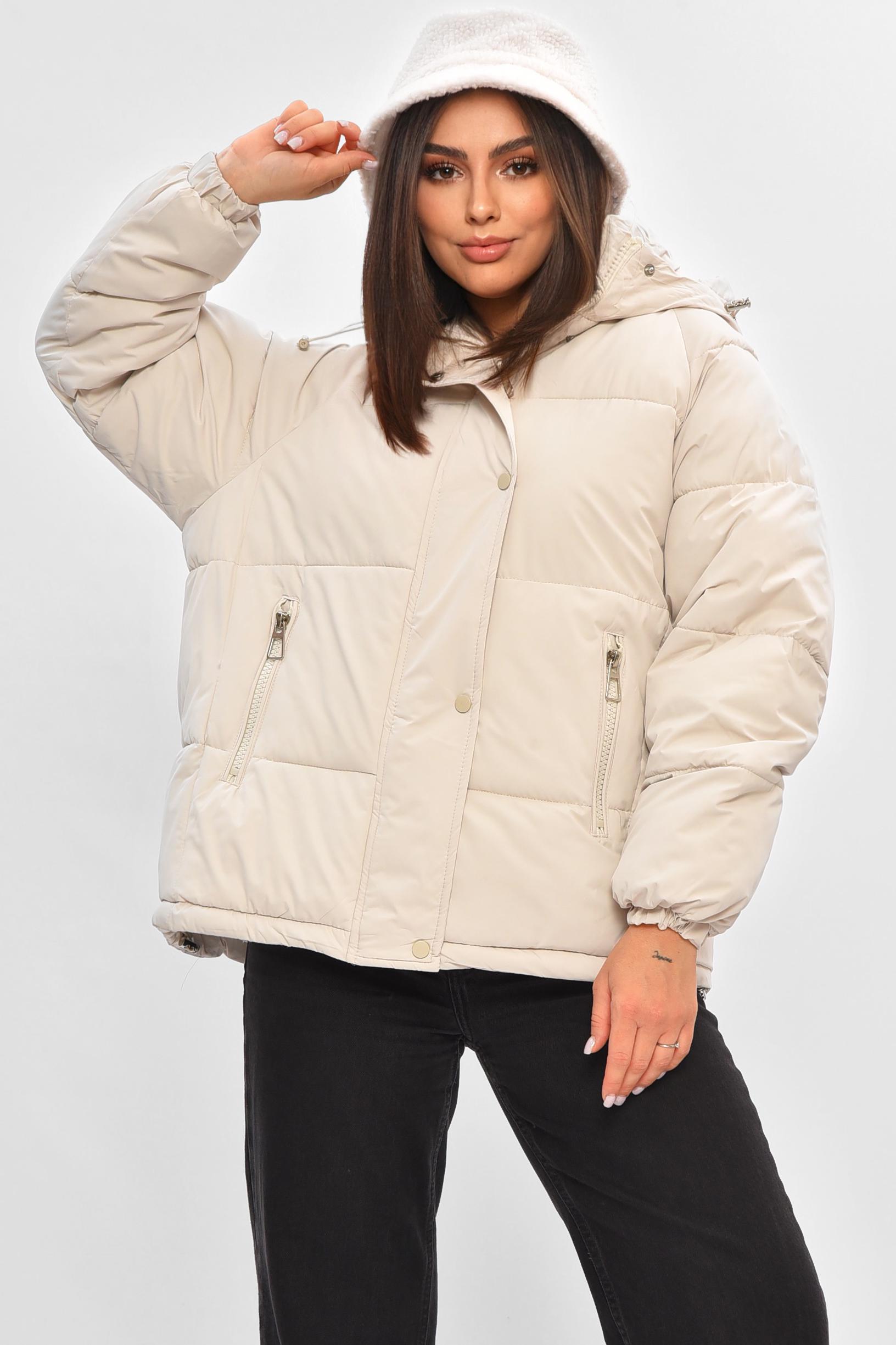 Куртка женская демисезонная XL Молочный (205643) Куртка женская демисезонная XL Молочный (205643)