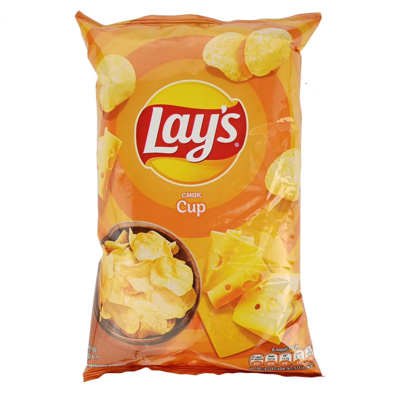 Чипсы Lay's Сыр 60 г (4823063125352)