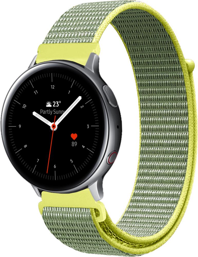 Ремешок нейлоновый Sport Loop для Galaxy Watch Active 2 40/44 мм Gray/Yellow (22393-63)