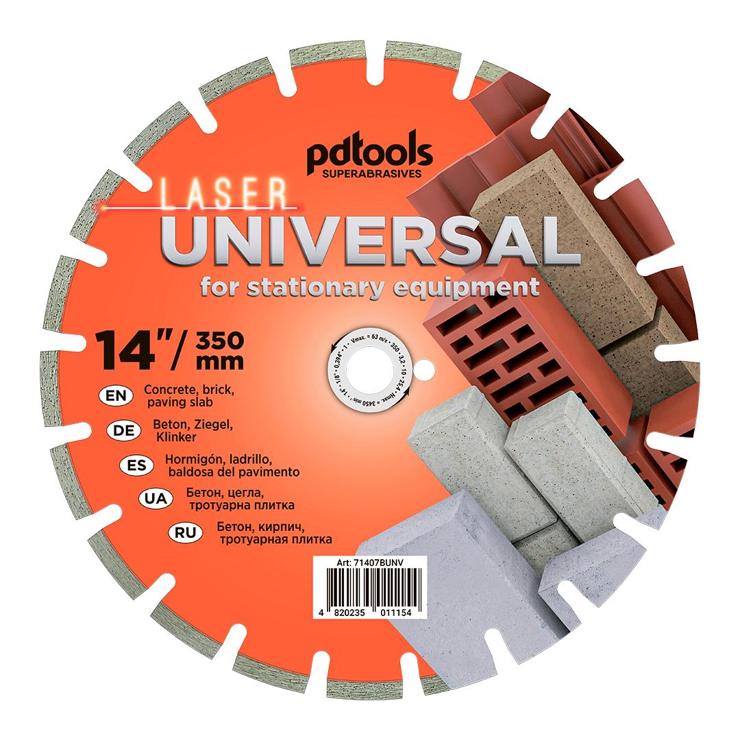 Круг алмазный отрезной PDTools 1A1RSS/C1 350 UNIVERSAL для бензореза/швонарезчика (37772324)