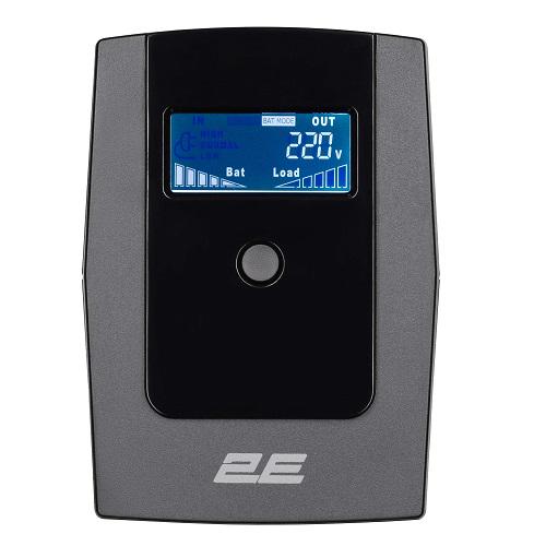 Источник бесперебойного питания 2E 2E-DD650 650ВA/360Вт LCD USB 2xSchuko Черный (587829) - фото 2