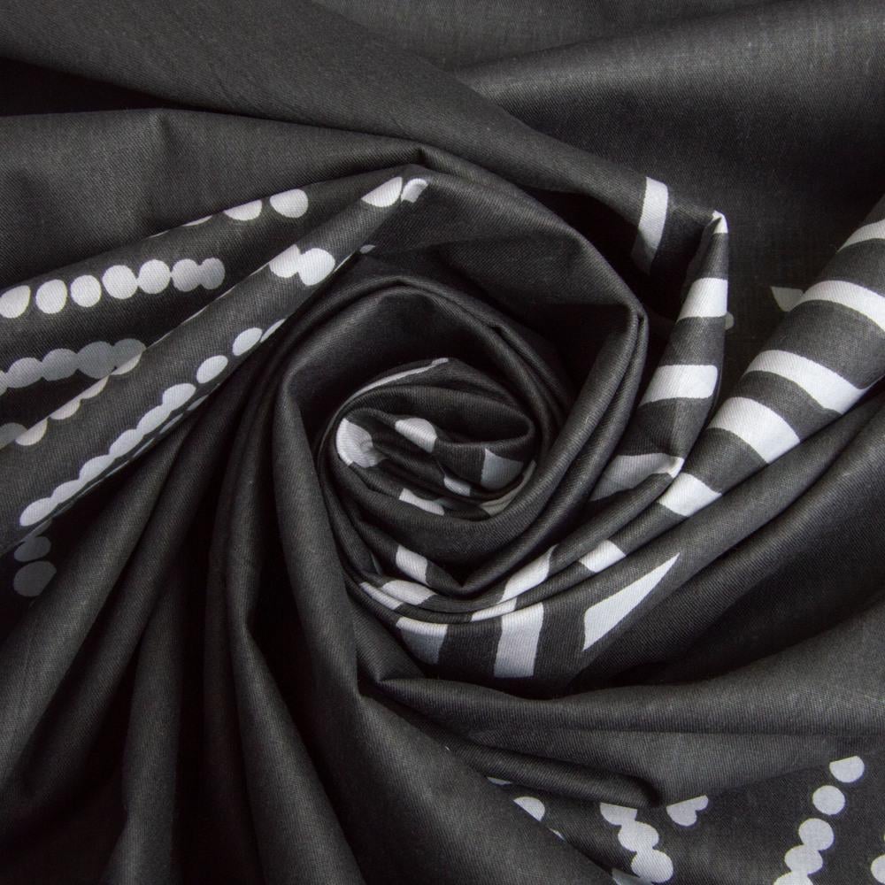 Ткань хлопок сатин для постельного белья ВТ-341-A 120 гр/м2 Граффити (26813)