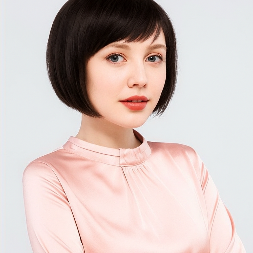 Парик каре из натуральных волос Черный (29279451) - фото 5 Парик каре из натуральных волос Черный (29279451) - фото 5