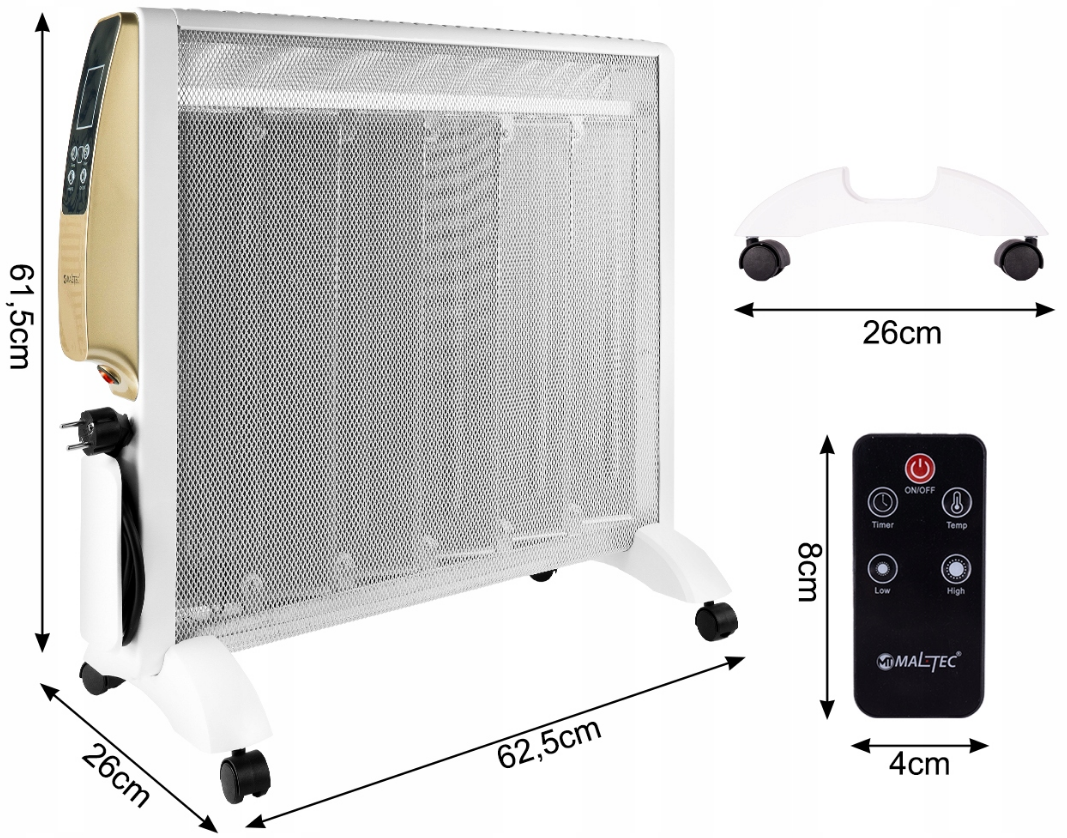 Нагрівач конвекторний Maltec 2500 Вт - фото 3
