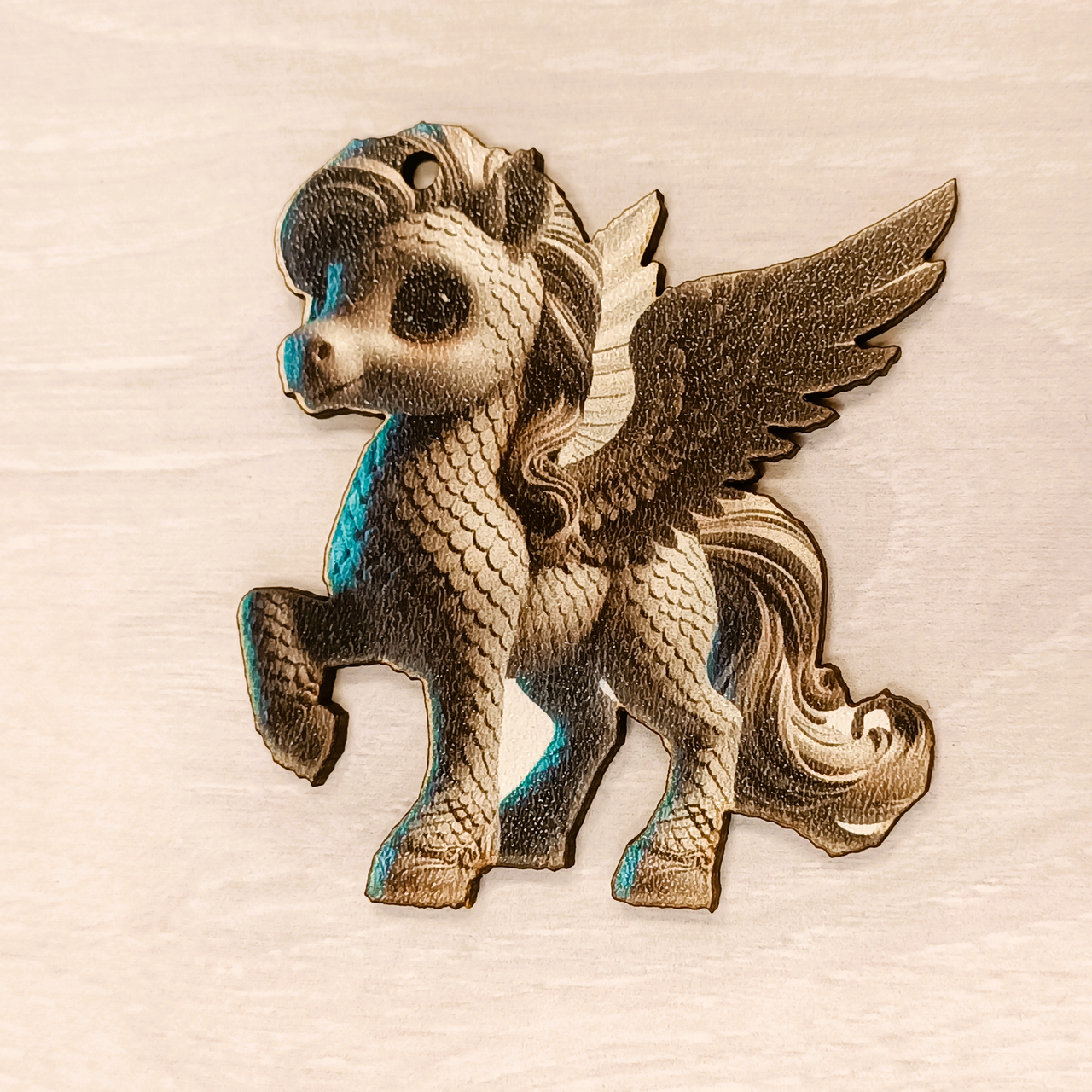 Игрушка-декор на елку Luxyart Пегас 7х7 см (DN-892) - фото 2