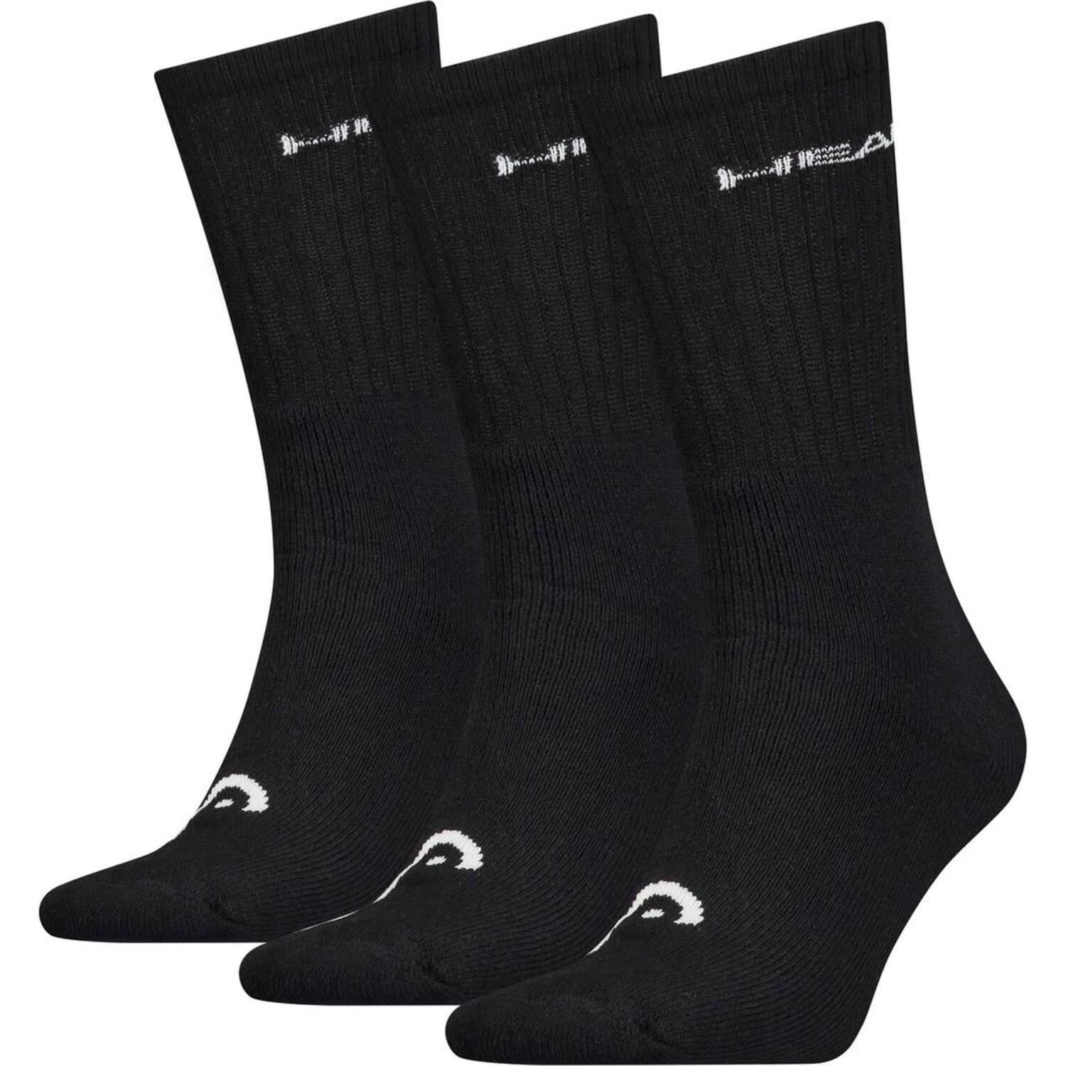 Носки Head CREW 3P UNISEX 701213456-200 3 пары р. 35-38 Черный (56972-114)