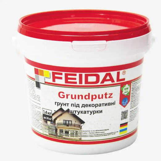 Грунт Grundputz Feidal под декоративные штукатурки 16 кг (27582169) - фото 4 Грунт Grundputz Feidal под декоративные штукатурки 16 кг (27582169) - фото 4