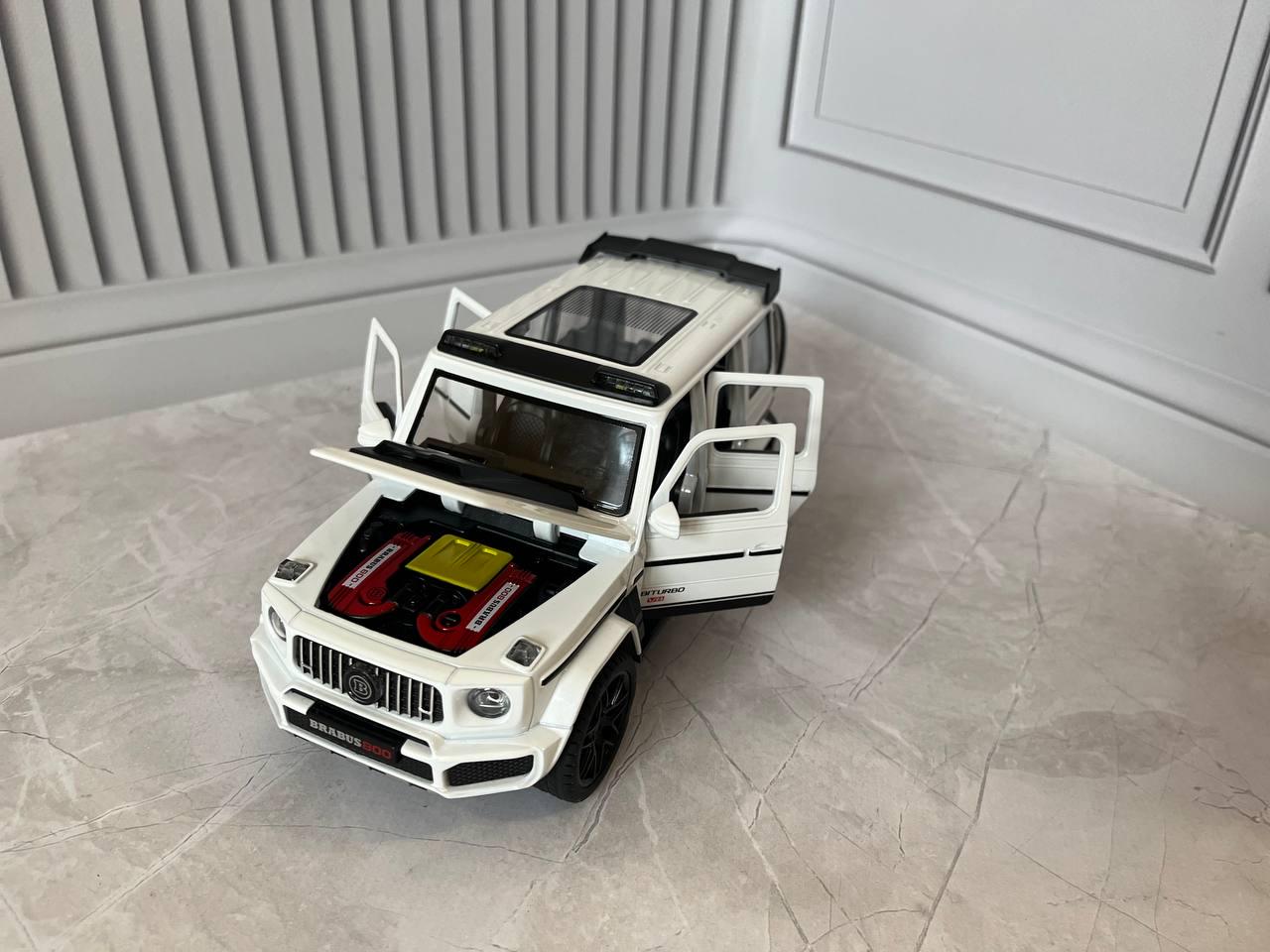BRABUS 800 ミニカー ホワイト ᐉ Іграшкова машинка АвтоСвіт Mercedes-Benz Brabus G800 1:22