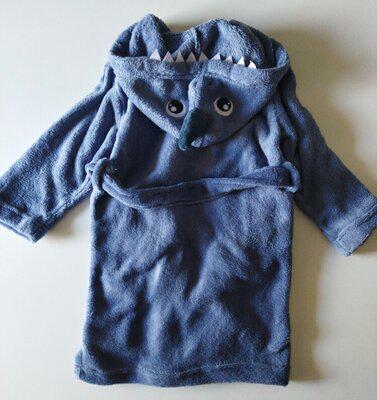 Халат для хлопчика Livarno Монстрик з мікрофібри 86-92 см