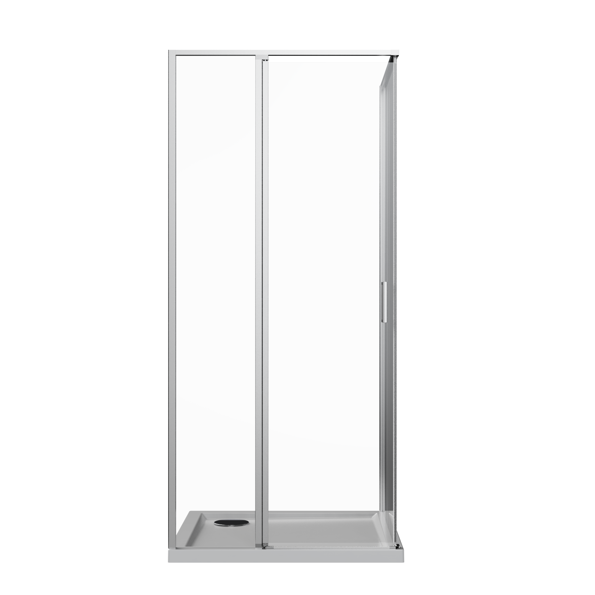 Душевая кабина стеклянная AVKO Glass RDR13B 90х90х190 см Chrome (1421001213) - фото 2