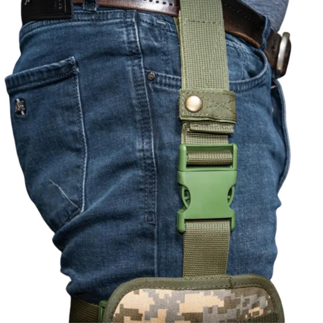 Платформа на стегно для підсумків Kirasa Cordura 1000D Molle 15х20 Pixel (KI284) - фото 6 Платформа на стегно для підсумків Kirasa Cordura 1000D Molle 15х20 Pixel (KI284) - фото 6