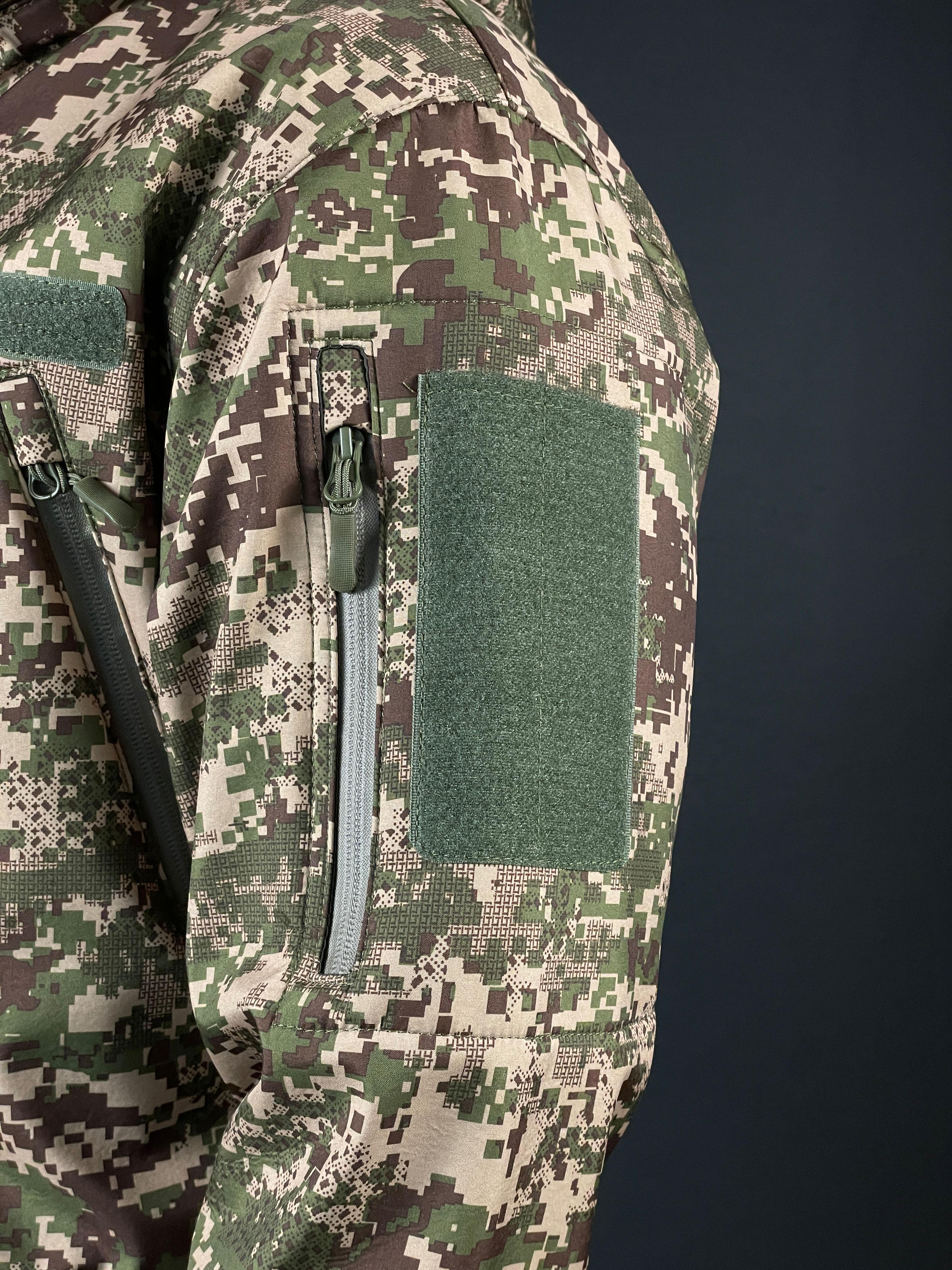 Військова куртка COOPERR Soft Shell III з прихованим капюшоном XL Хижак (KUR-10.2.XL) - фото 6 Військова куртка COOPERR Soft Shell III з прихованим капюшоном XL Хижак (KUR-10.2.XL) - фото 6