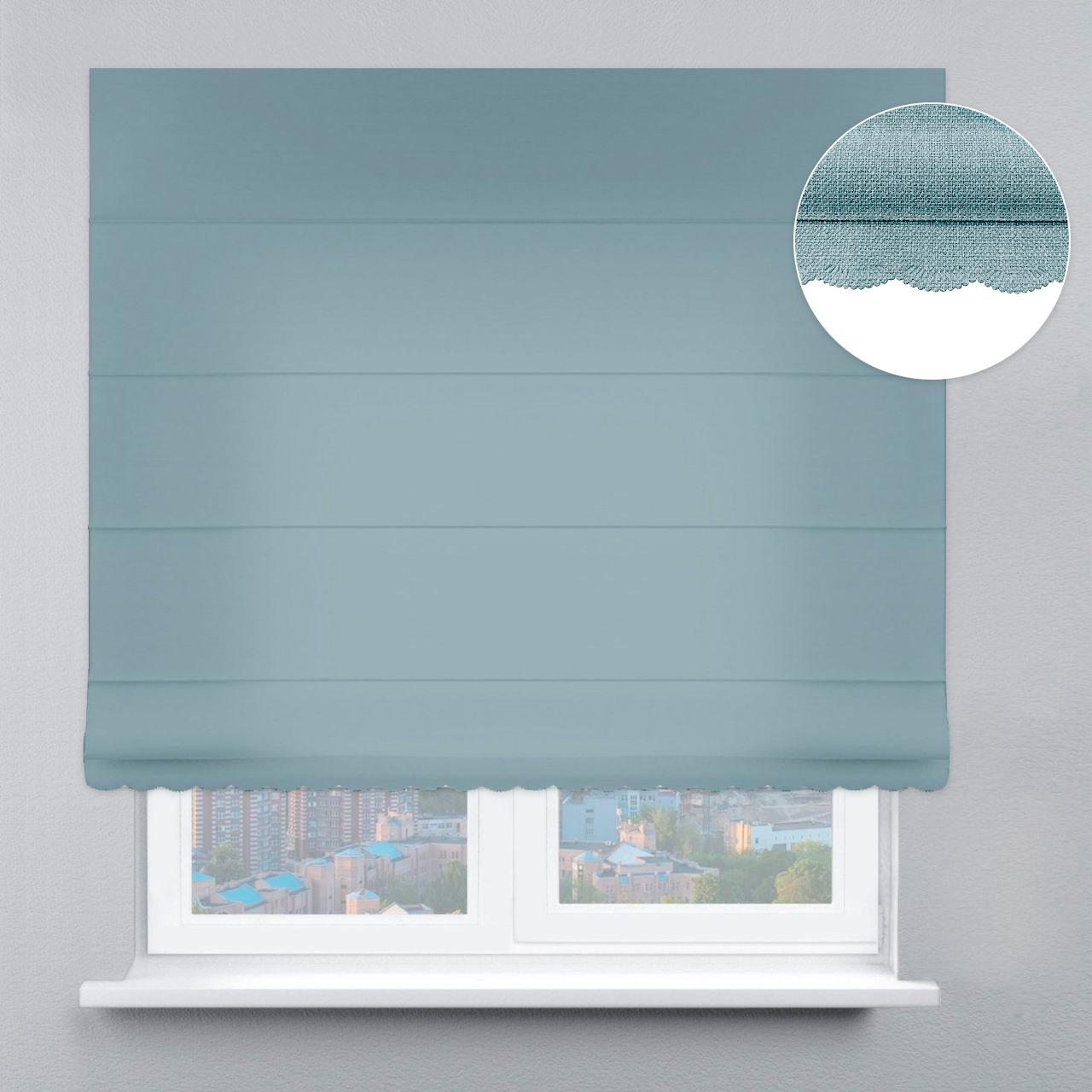 Римская штора велюр с цепочным карнизом с ажуром 120х170 см Оливковый