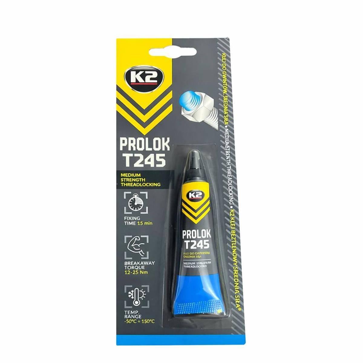 Фиксатор резьбы K2 для болтов и гаек 6 мл Синий (67831056)