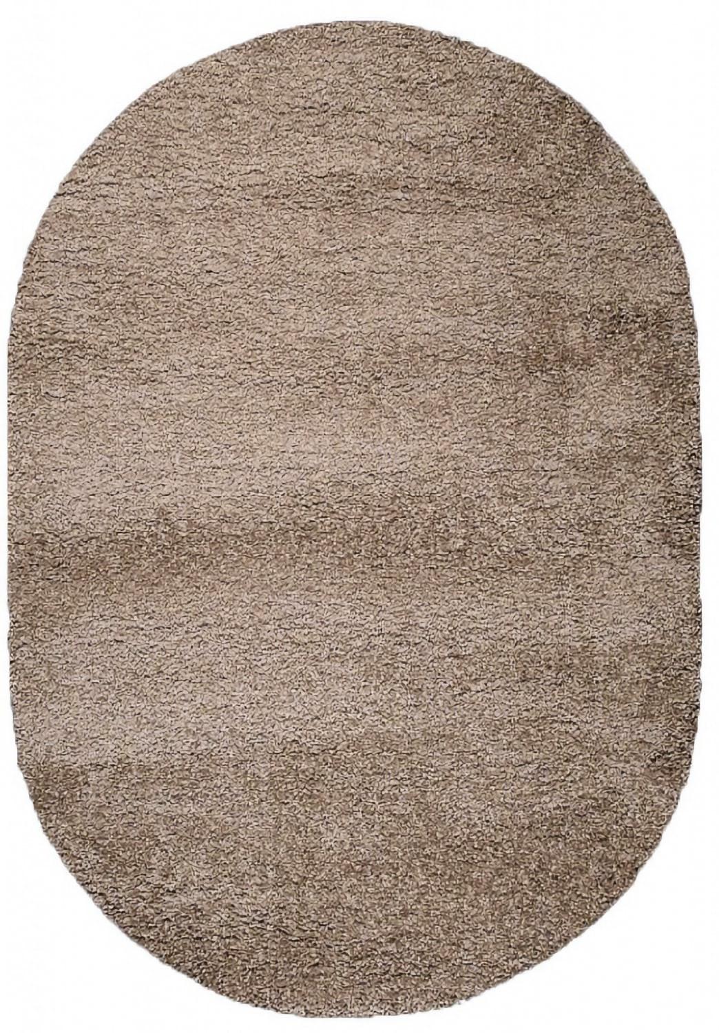 Килим з високим ворсом Himalaya 8206A овальний 60x110 см Beige (29020611)