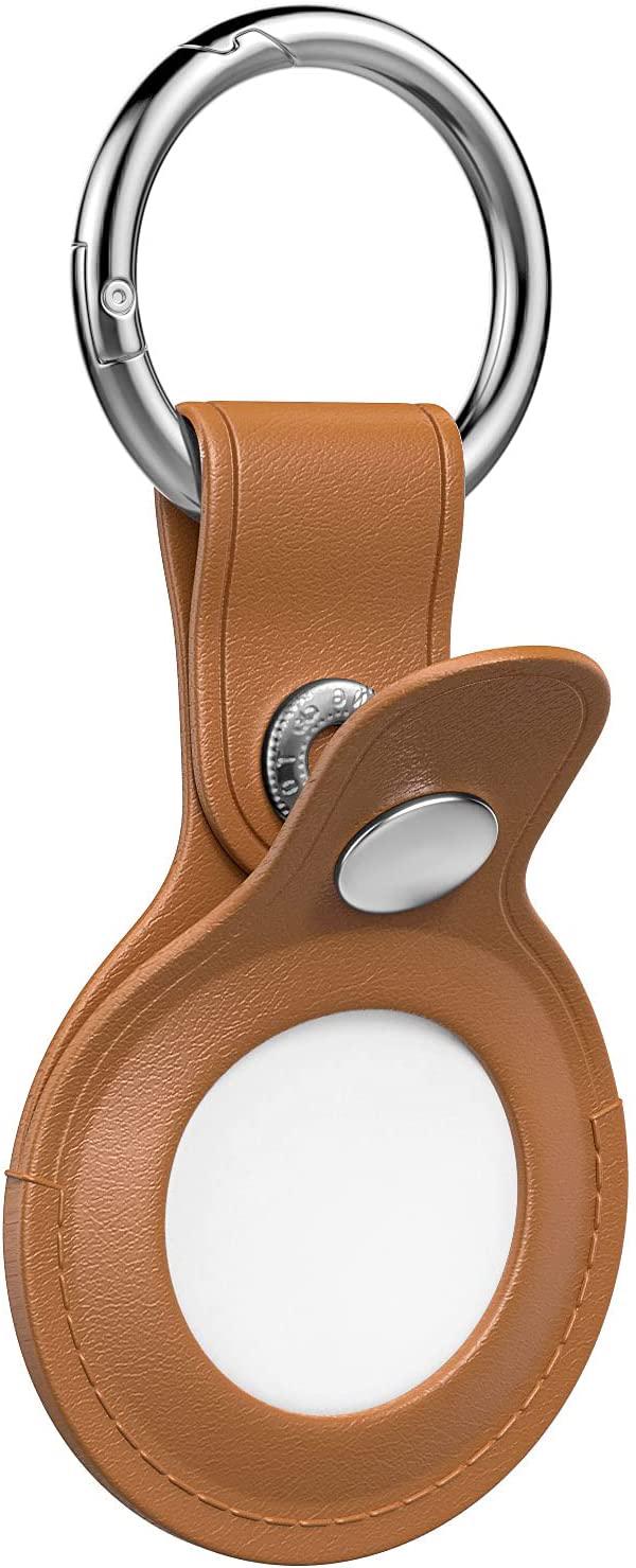 Чехол-брелок для AirTag MOKO Ring кожаный Brown (MKBRLETH) - фото 5 Чехол-брелок для AirTag MOKO Ring кожаный Brown (MKBRLETH) - фото 5
