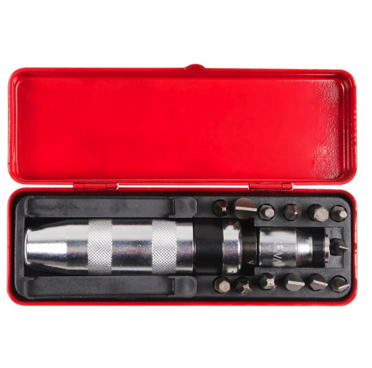 Викрутка ударна Rewolt з набором біт 13 пр. (T0037) Викрутка ударна Rewolt з набором біт 13 пр. (T0037)