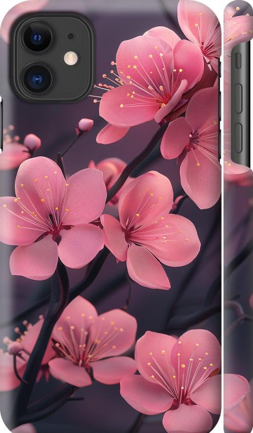 Чехол на iPhone 11 Пурпурная сакура (6075m-1722-42517)