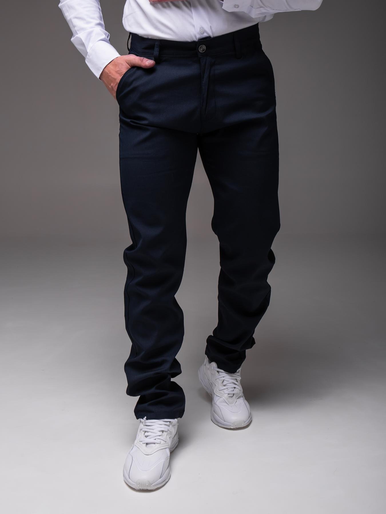 Брюки мужские LS классические прямые весенне-осенние р. 31 Темно-синий (2472/2)