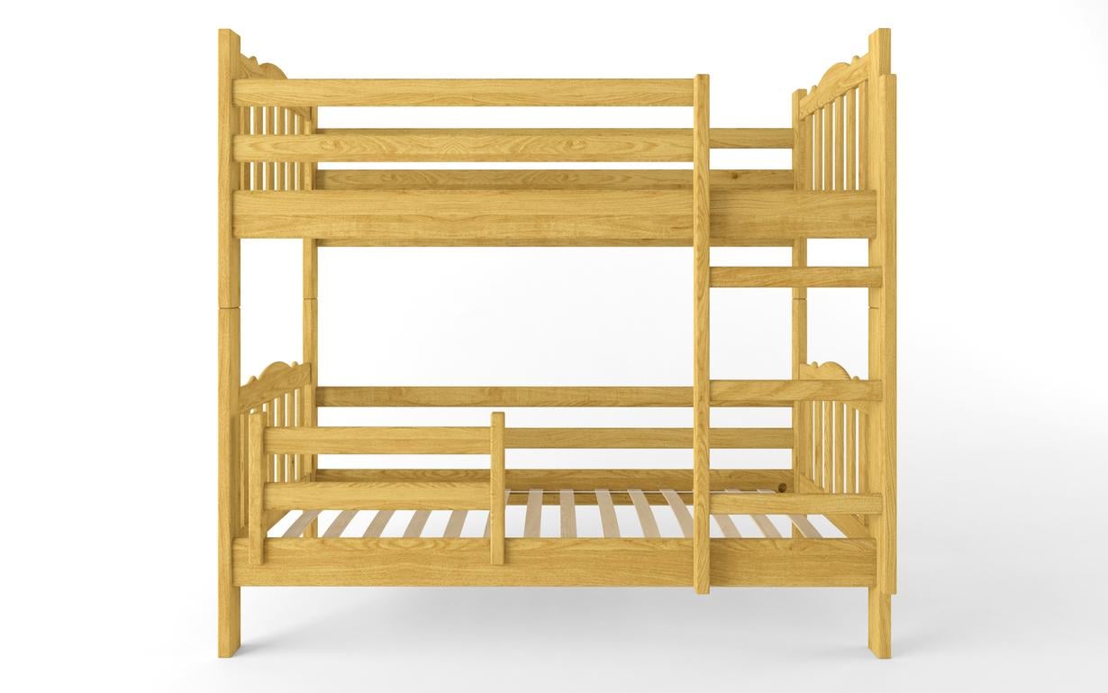 Кровать двухъярусная STEMMA Тандем из натурального дерева сосна 90х200 см Ольха (51932)