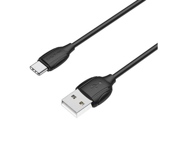 Кабель Data Borofone BX19 USB-Type-C 3A 1 м Black (06BX19CB) Кабель Data Borofone BX19 USB-Type-C 3A 1 м Black (06BX19CB)