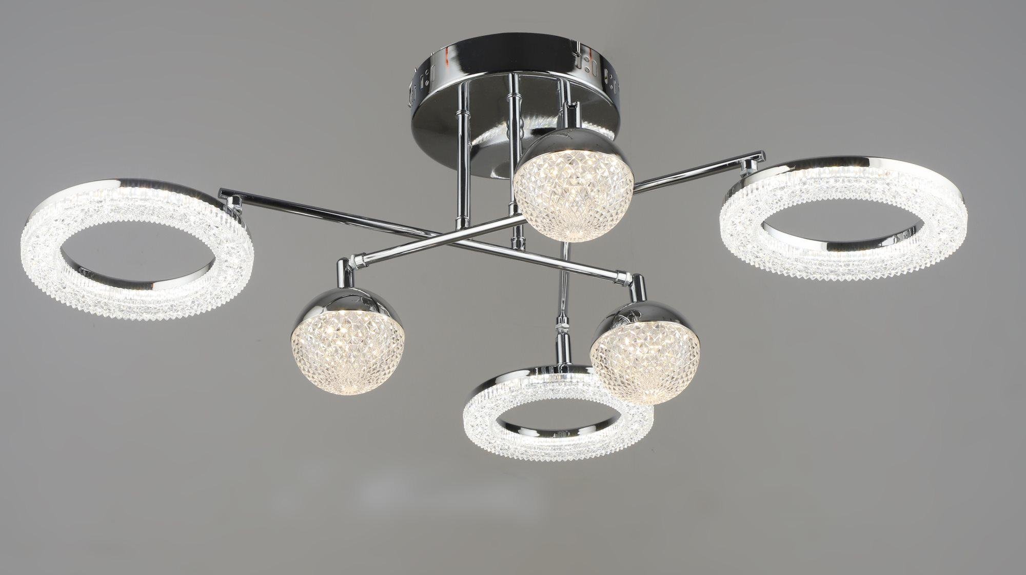 Люстра светодиодная акриловая Sirius B YH1183/3/3 CH