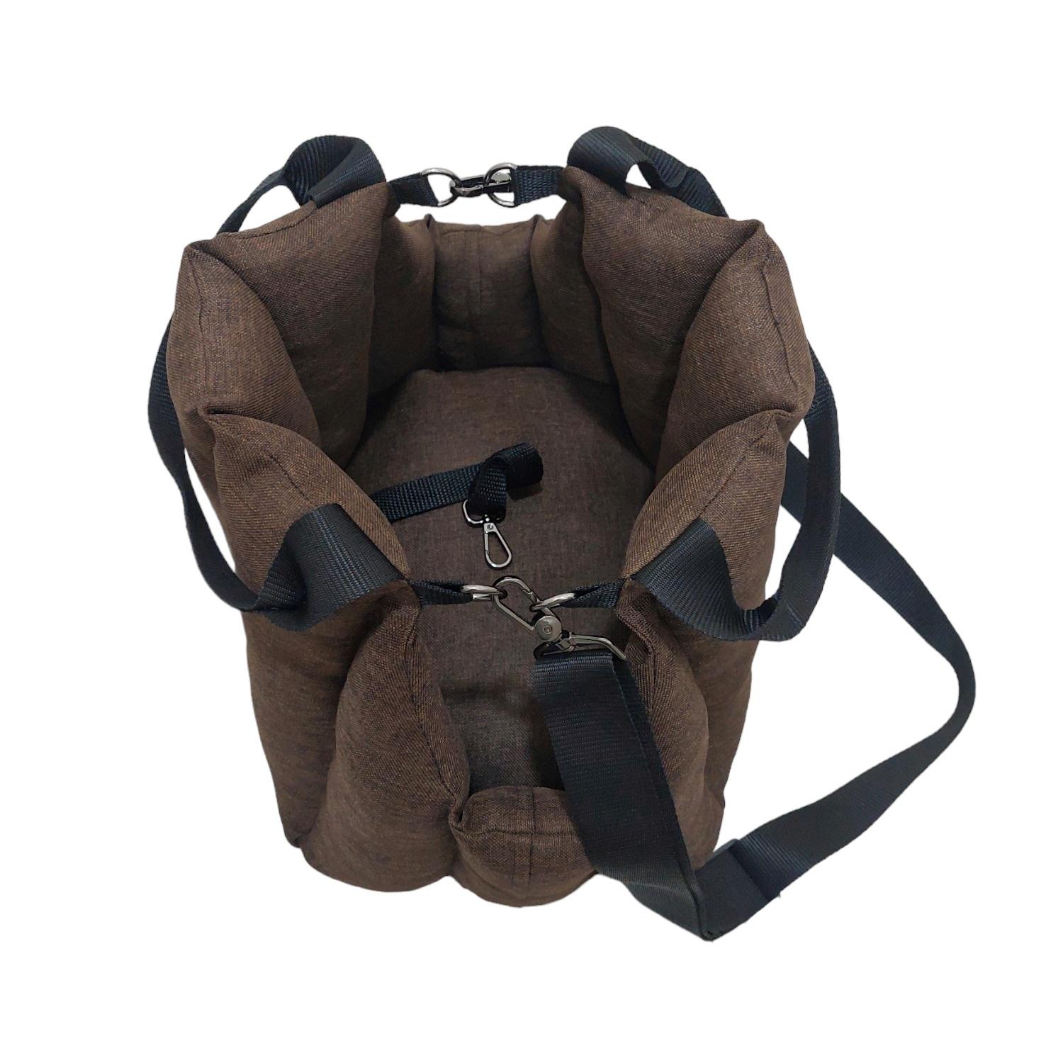 Сумка-переноска для тварин 45х30х37 см Темно-коричневий (7653453) - фото 2 Сумка-переноска для тварин 45х30х37 см Темно-коричневий (7653453) - фото 2