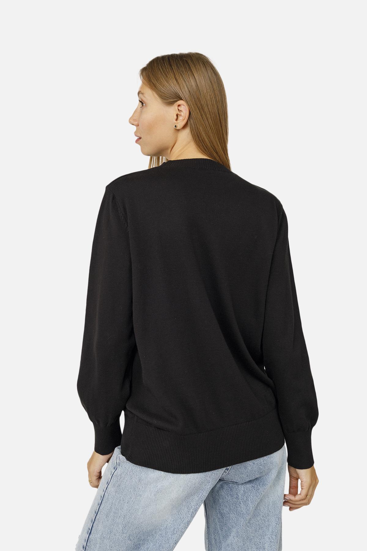 Джемпер жіночий р. 44 Чорний (SKT001008676) - фото 4