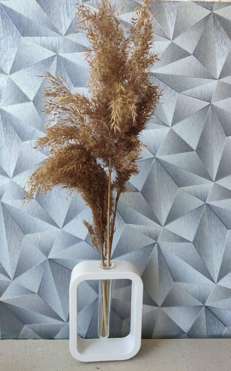 Ваза минималистичная гипсовая с колбой ручной работы 15 см Белый (2765700259) - фото 4 Ваза минималистичная гипсовая с колбой ручной работы 15 см Белый (2765700259) - фото 4