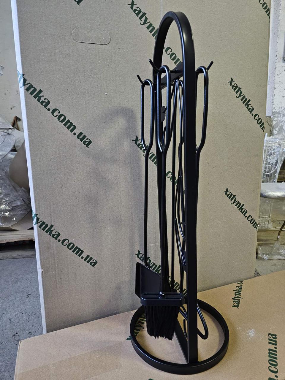 Набор для камина Loft кованый №4 Черный (Набір №4 К-004 ЛОФТ) - фото 4 Набор для камина Loft кованый №4 Черный (Набір №4 К-004 ЛОФТ) - фото 4