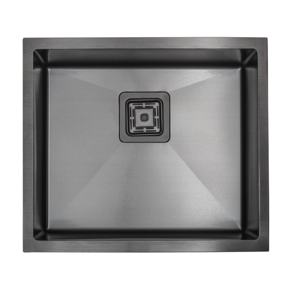 Мийка з нержавіючої сталі Fabiano Quadro 49 Nano R10 49x44 см Graphite