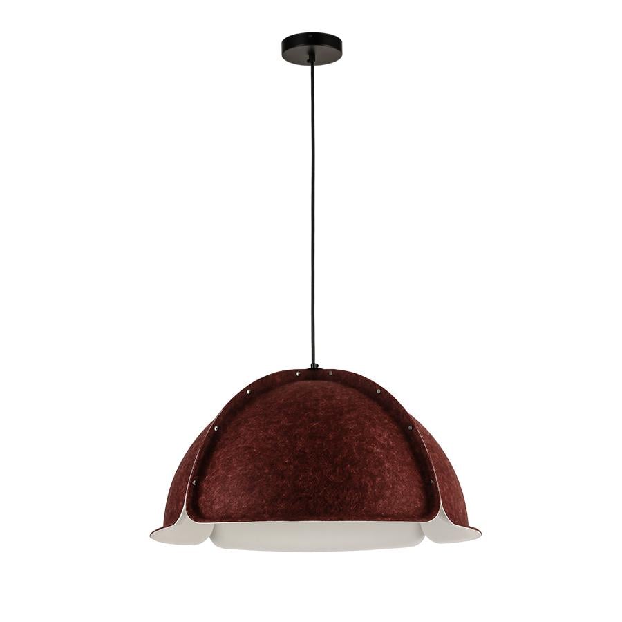 Светильник подвесной Levistella 8051889-1 600 C37/WH черный плафон Бордовый/Белый