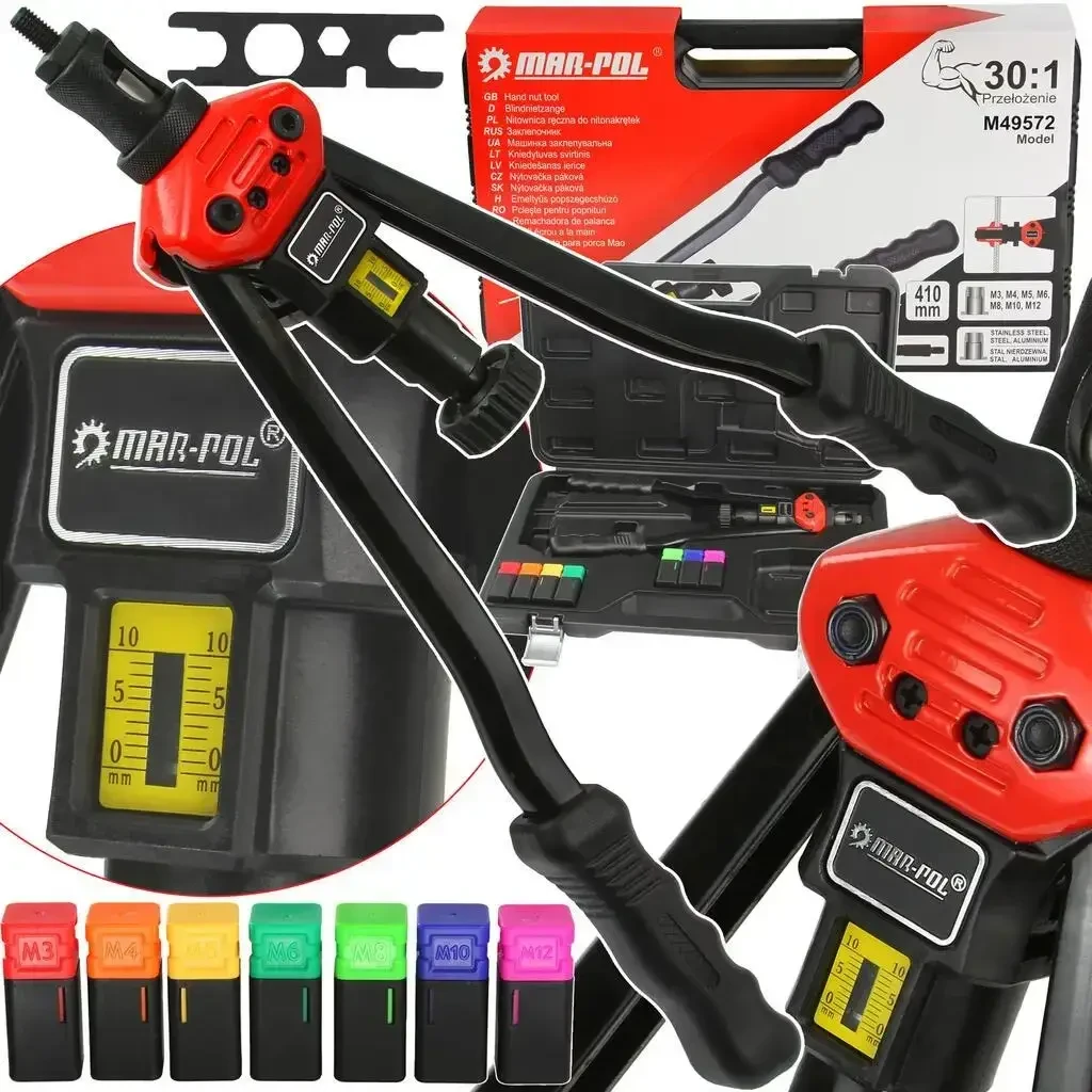 Заклепочник ручний MARPOL M49572 410 мм (M49572) - фото 2 Заклепочник ручний MARPOL M49572 410 мм (M49572) - фото 2