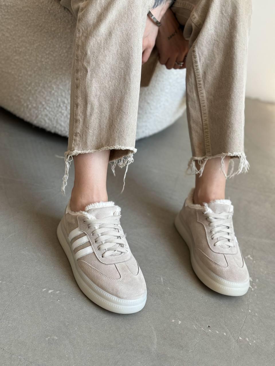 Кеди жіночі на хутрі Maya Shoes р. 39 Бежевий (3021/1) - фото 2 Кеди жіночі на хутрі Maya Shoes р. 39 Бежевий (3021/1) - фото 2