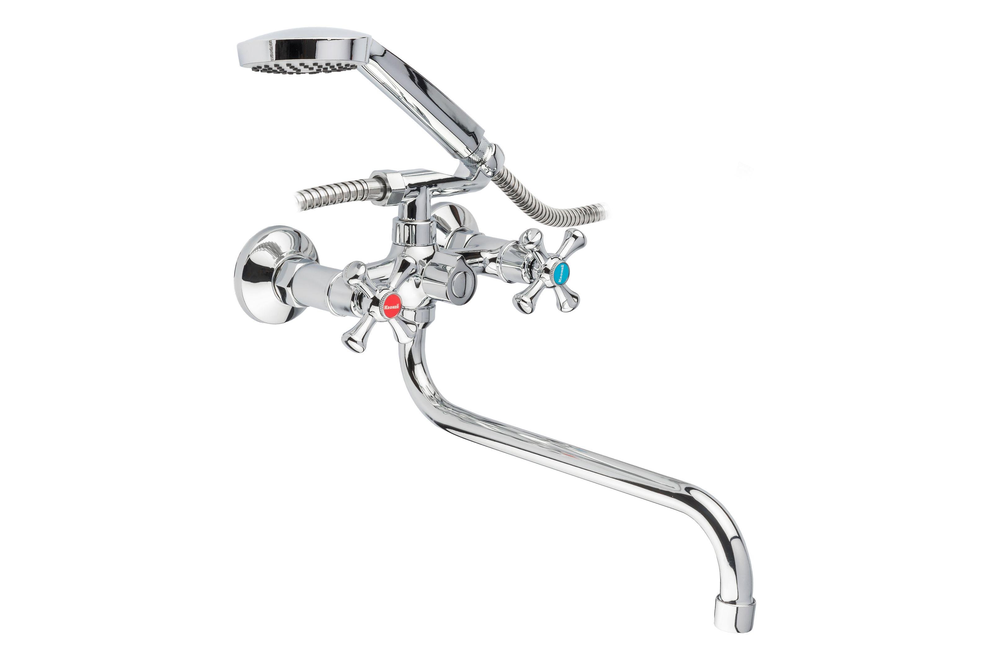 Змішувач для ванної KRONER Rhein CV017353 двовентильний Хром (134762)