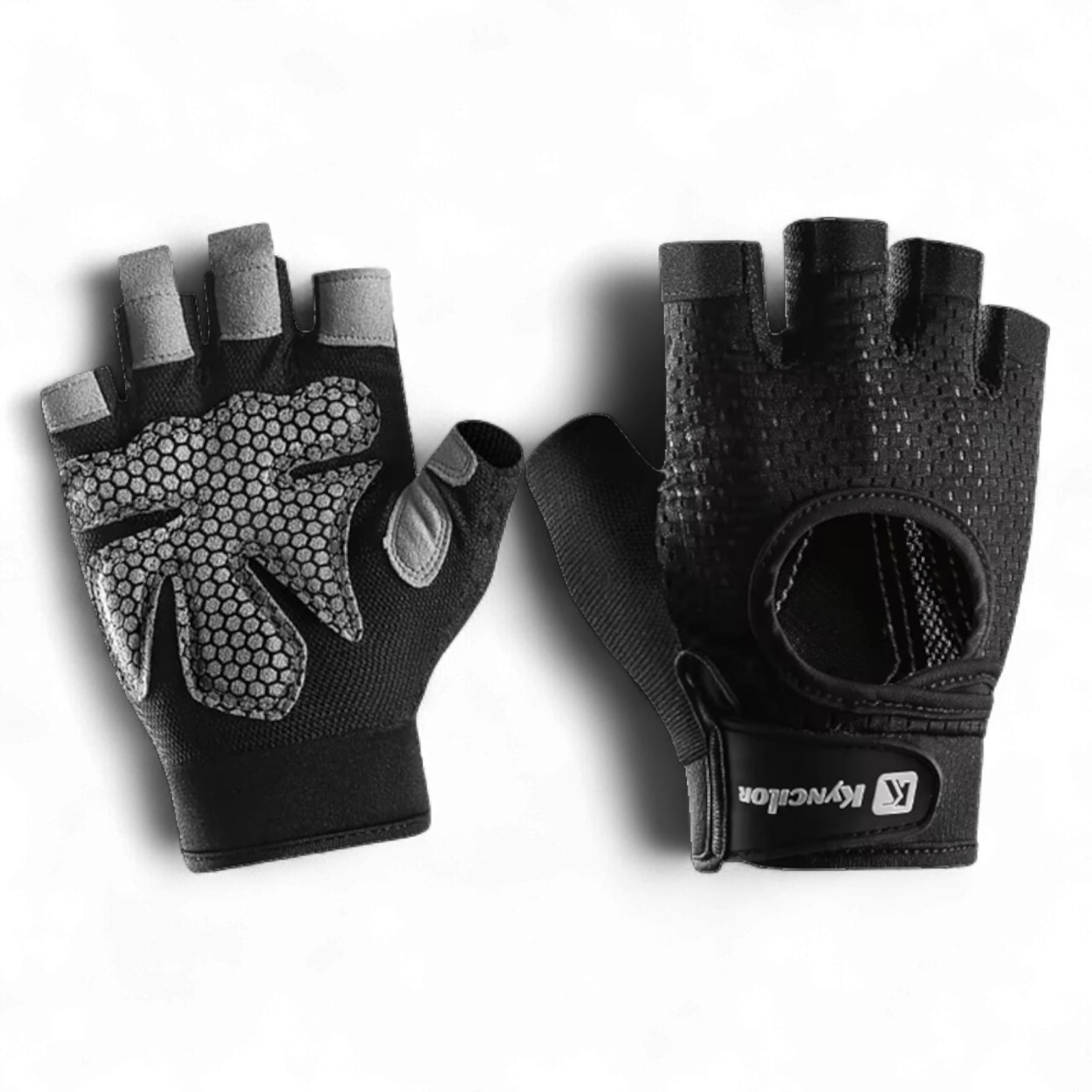 Перчатки для спорта унисекс без пальцев XL Черный (66_4_XL_1С) - фото 1 Перчатки для спорта унисекс без пальцев XL Черный (66_4_XL_1С) - фото 1