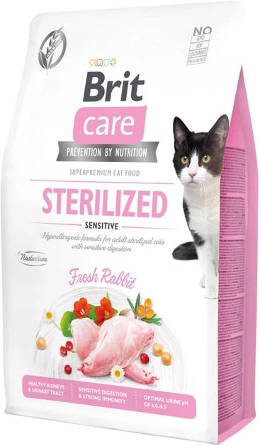 Корм беззерновий для стерилізованих котів Brit Care Cat GF Sterilized Sensitive з кроликом 2 кг