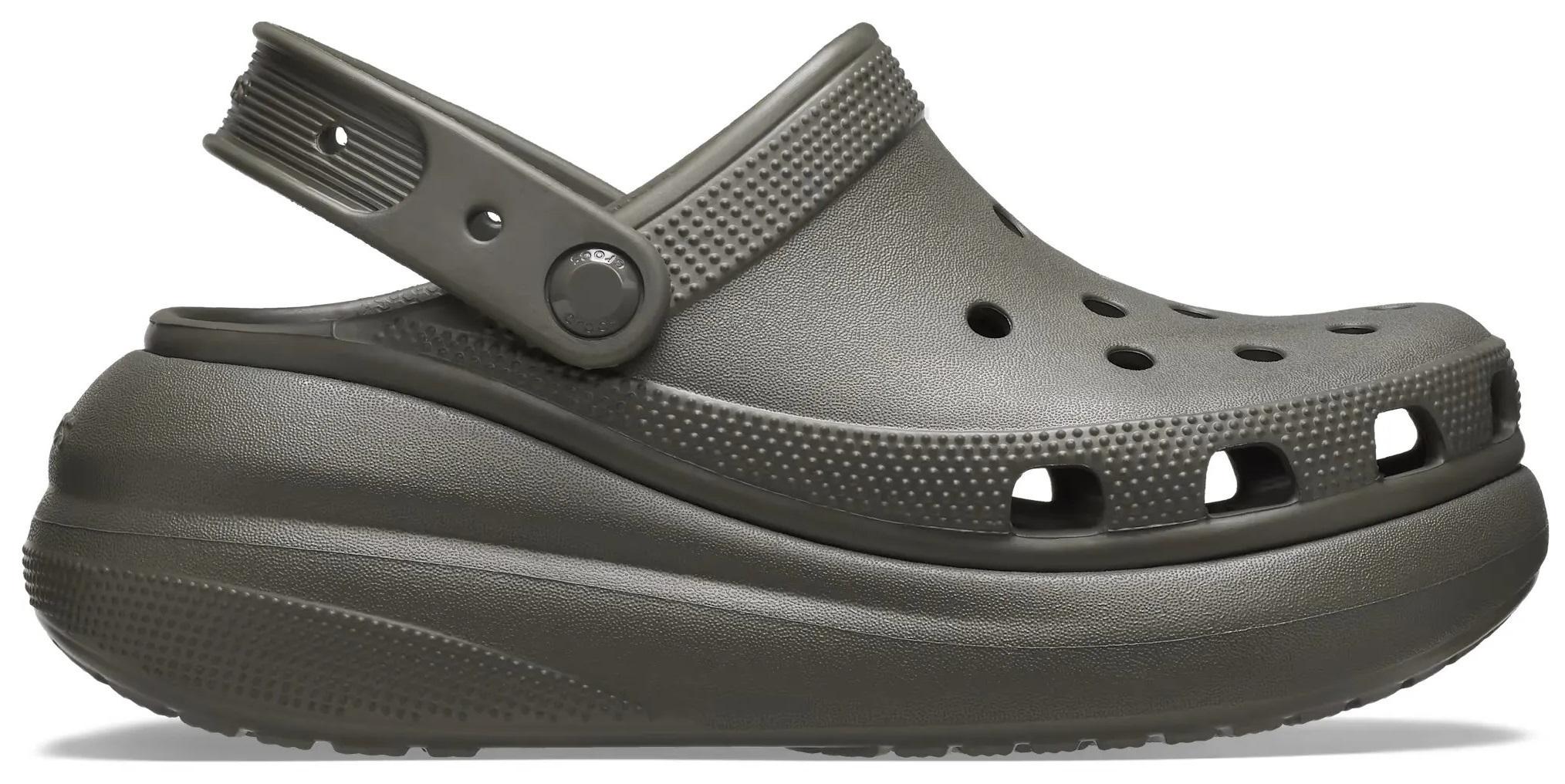Сабо женские Crocs Classic Crush Clog M7W9 р. 39 25,5 см Dusty Olive (207521)