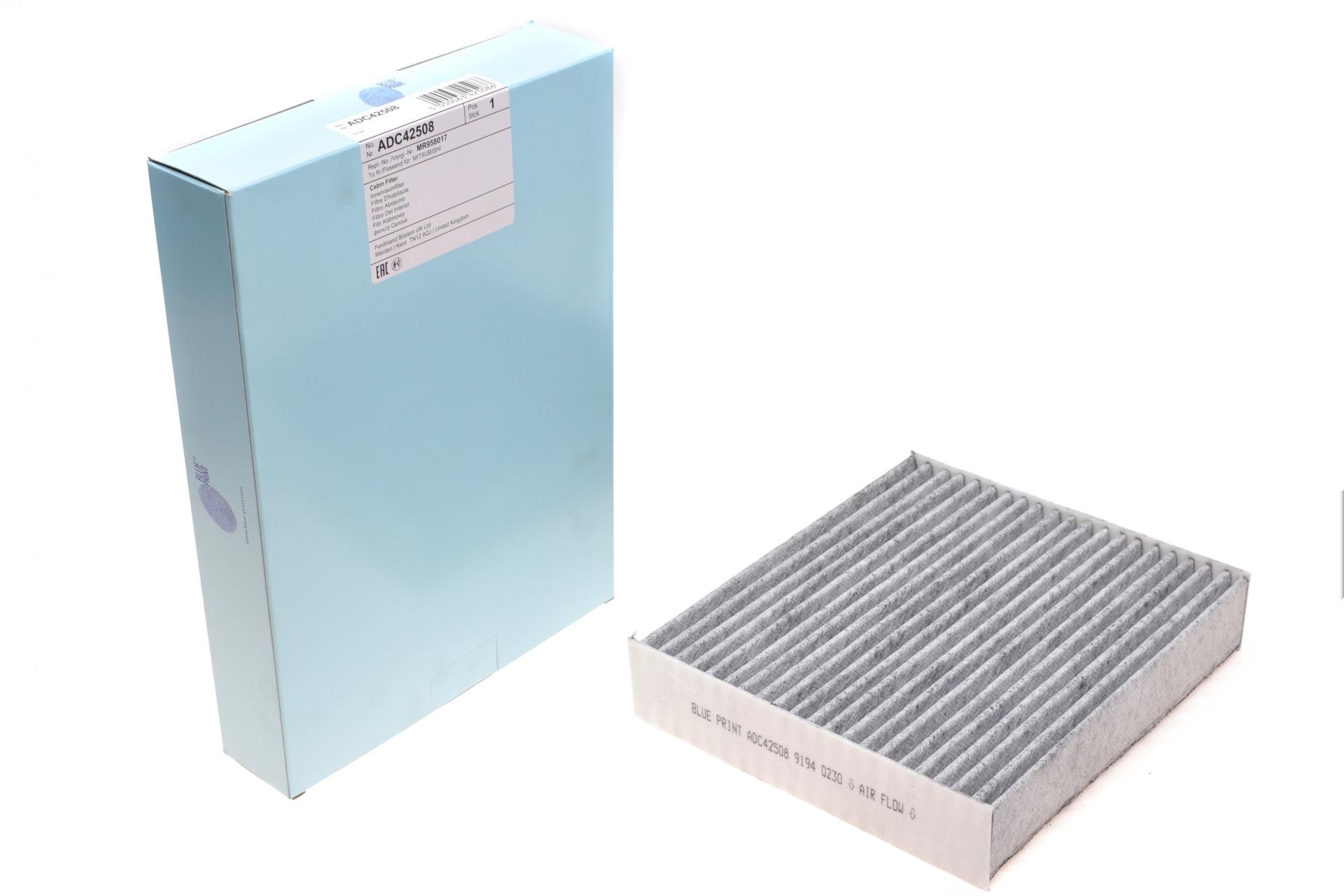 Фильтр салона BLUE PRINT для Smart Roadster/Forfour 0,7-1,5 03-08 Mitsubishi Colt 1,1-1,5 04- (ADC42508)