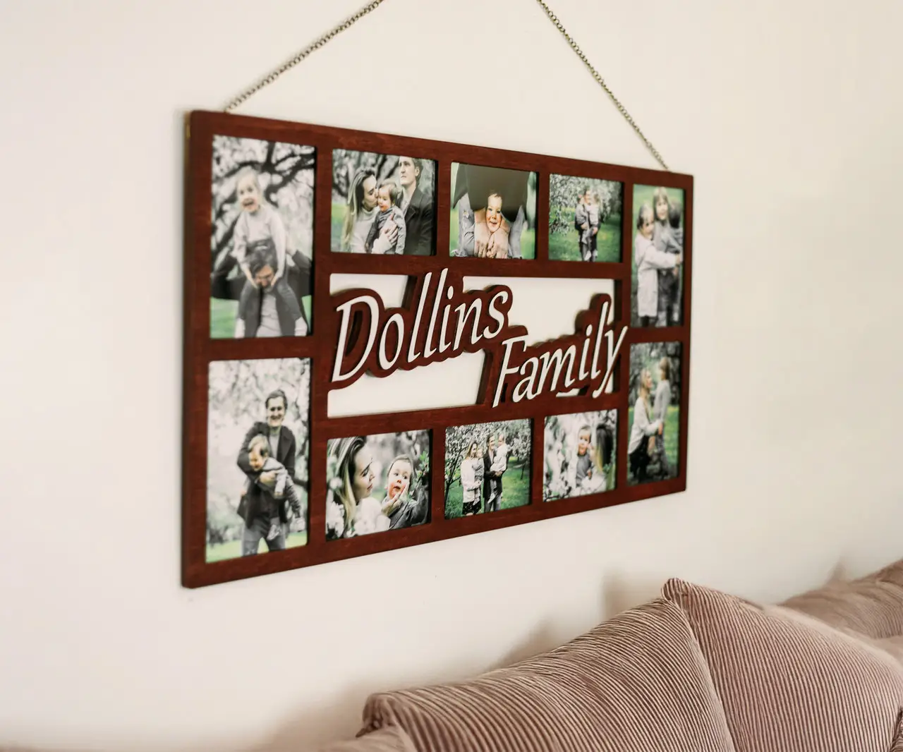 Фоторамка-колаж на 10 фото Бордовий (rectangles_dollins_collage-3) - фото 3